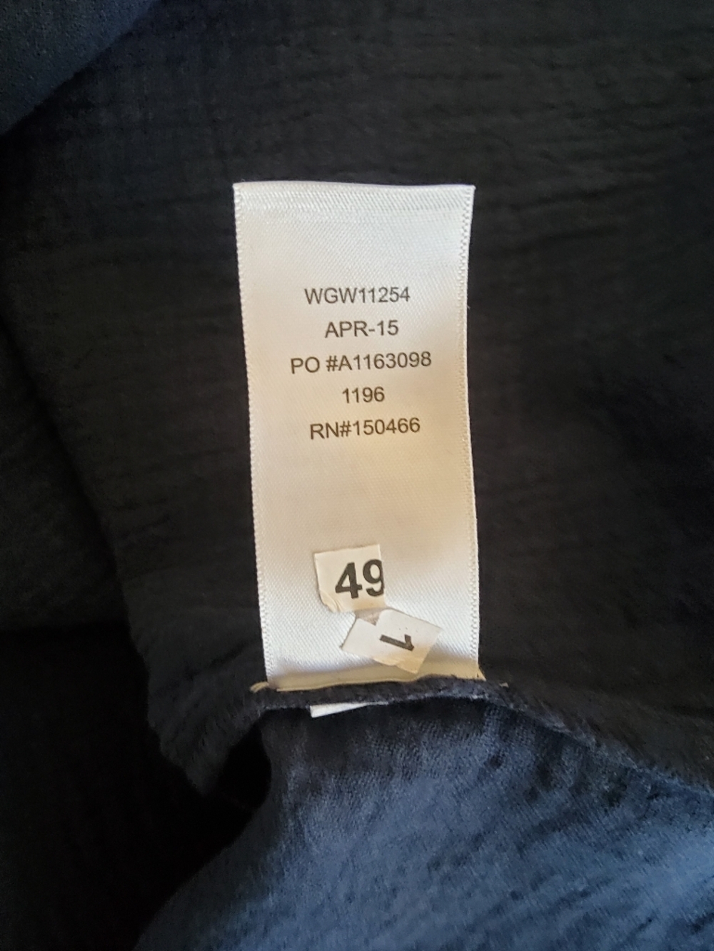 NWT Market & Spruce Navy Blue Cotton Gauze Top XXL - Picture 8 of 8